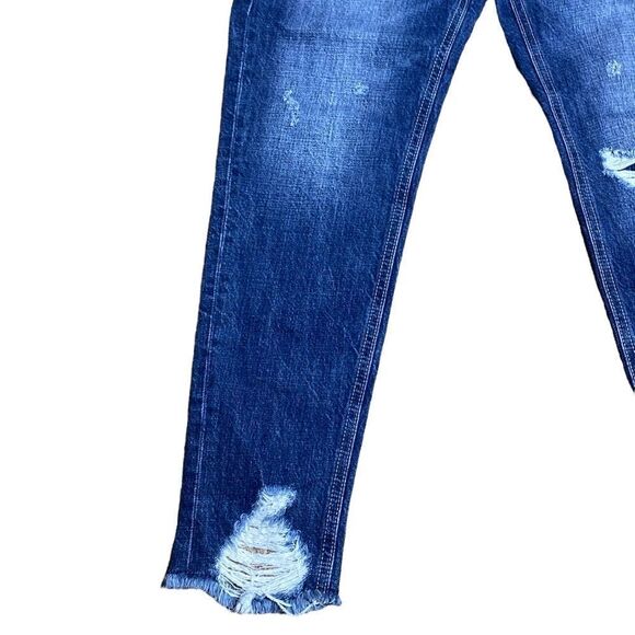 Kancan boyfriend jeans distressed frayed hems size 1/24 - Picture 5 of 8